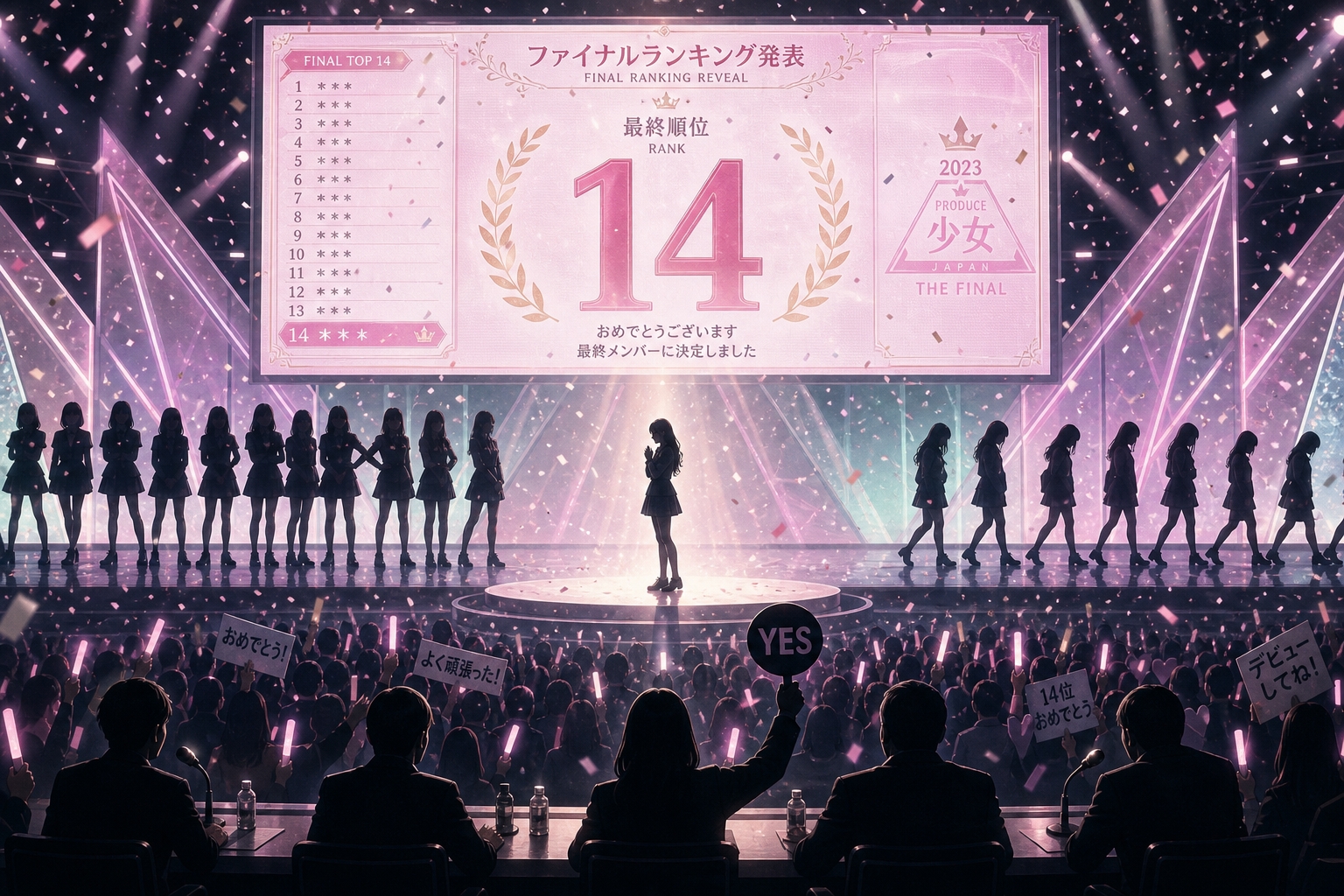 最終選考14位の画像