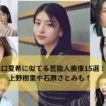 出口夏希に似てる芸能人15選！