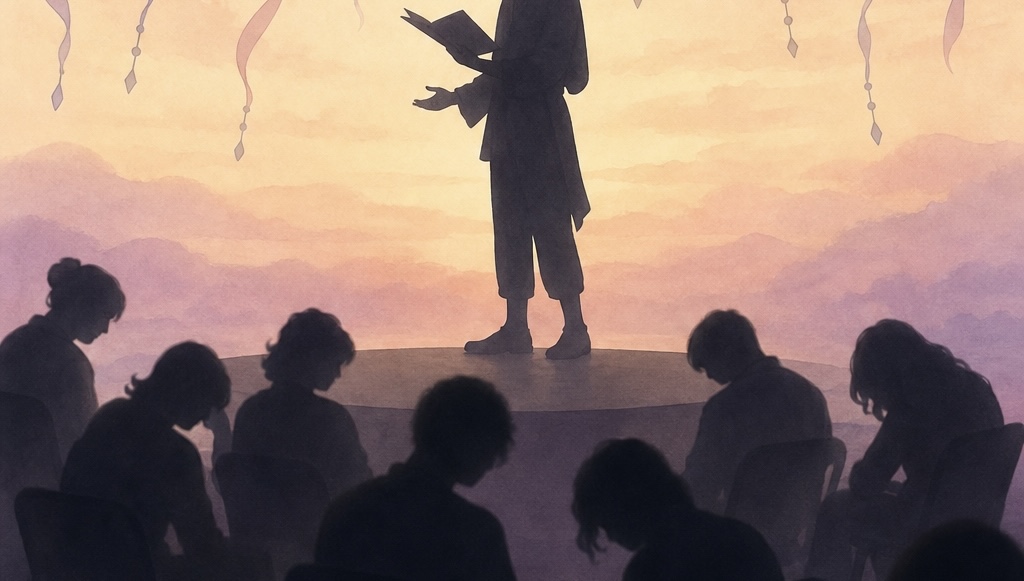 演技が下手なことを表すイラスト