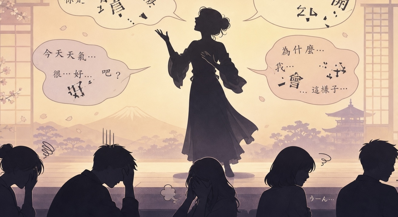 不要な中国語を表すイラスト